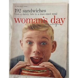 April 1955 Woman's Day Magazine bagged … Please Read Description 😊